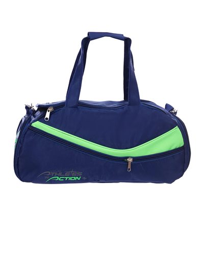 Спортивная сумка с карманом под обувь Athletes in Action синий/зеленый арт 8