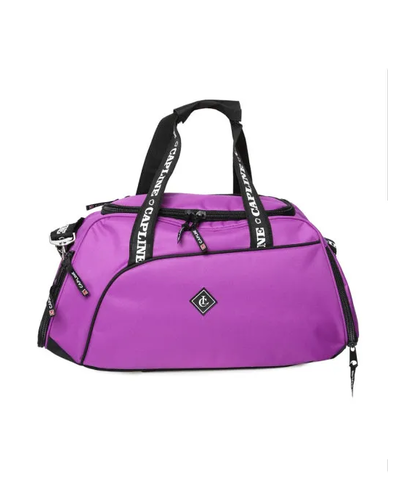 Спортивная сумка с карманом под обувь фиолетовая арт 30