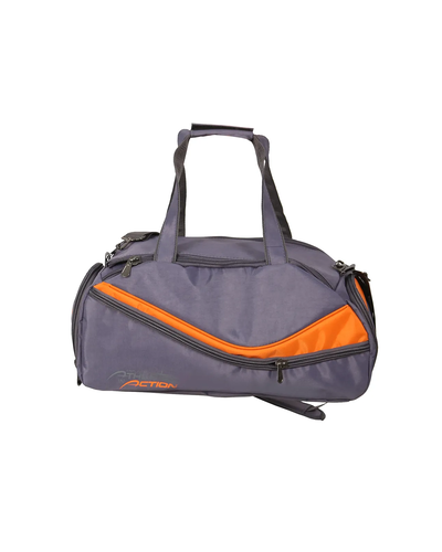 Спортивная сумка с карманом под обувь Athletes in Action серый/оранжевый арт 8