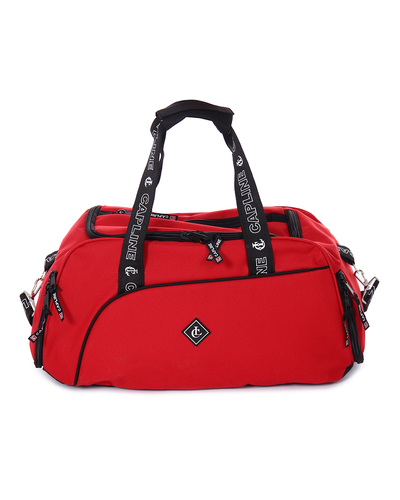 Спортивная сумка с карманом под обувь красная арт 30 - копия